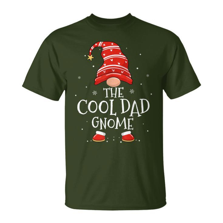 Cool Dad Gnome Xmas Family Matching Plaid Christmas Gnomes T-Shirt
