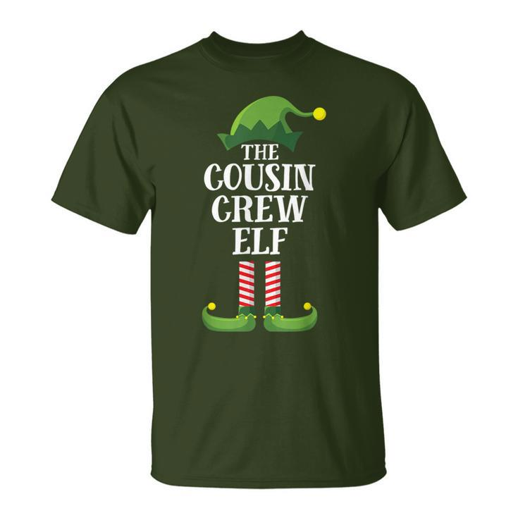 Cousin Crew Elf Matching Family Group Christmas Party T-Shirt