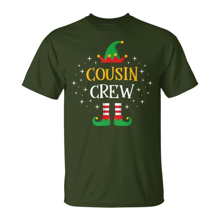 Cousin Crew T Cute Xmas Elf Party Pajama Pj Matching T-Shirt