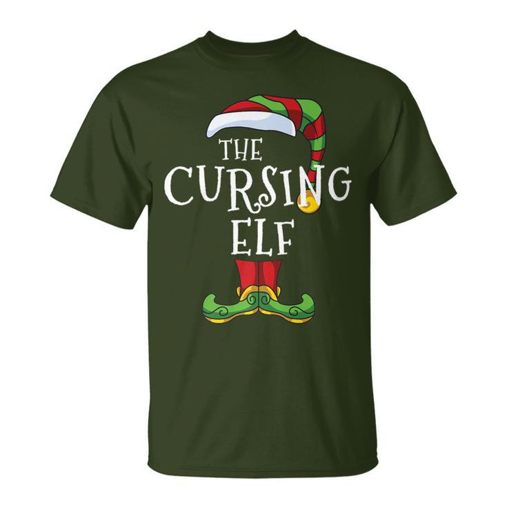 Cursing Elf Family Matching Christmas Group Rude T-Shirt
