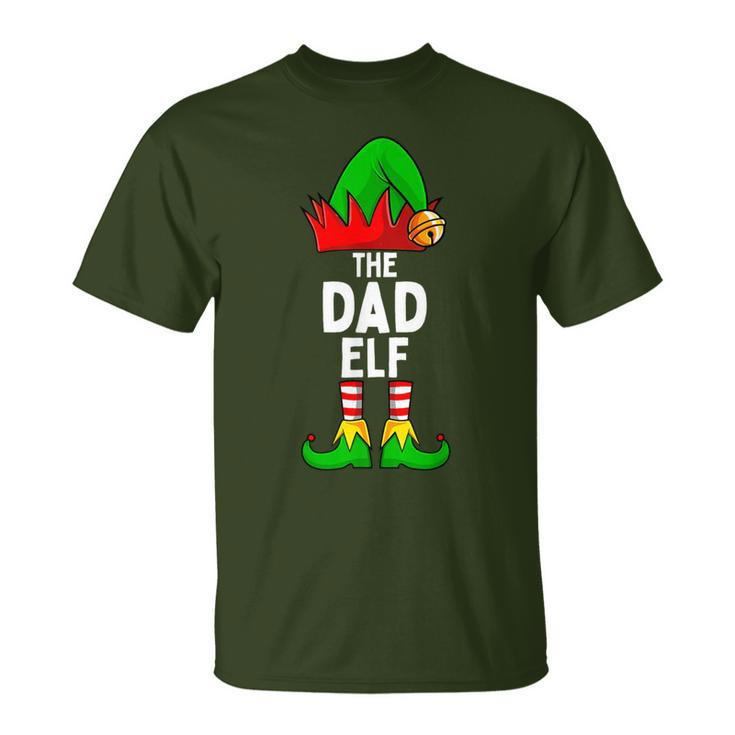 Dad Elf Matching Family Christmas T-Shirt