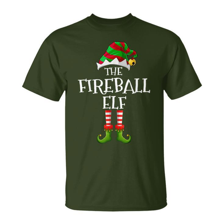 Fireball Elf Matching Family Group Christmas Party T-Shirt