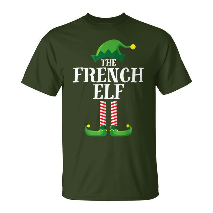 French Elf Matching Family Group Christmas Party T-Shirt