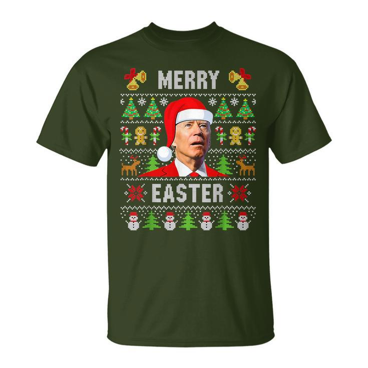 Joe Biden Happy Easter Ugly Christmas Sweater T-Shirt