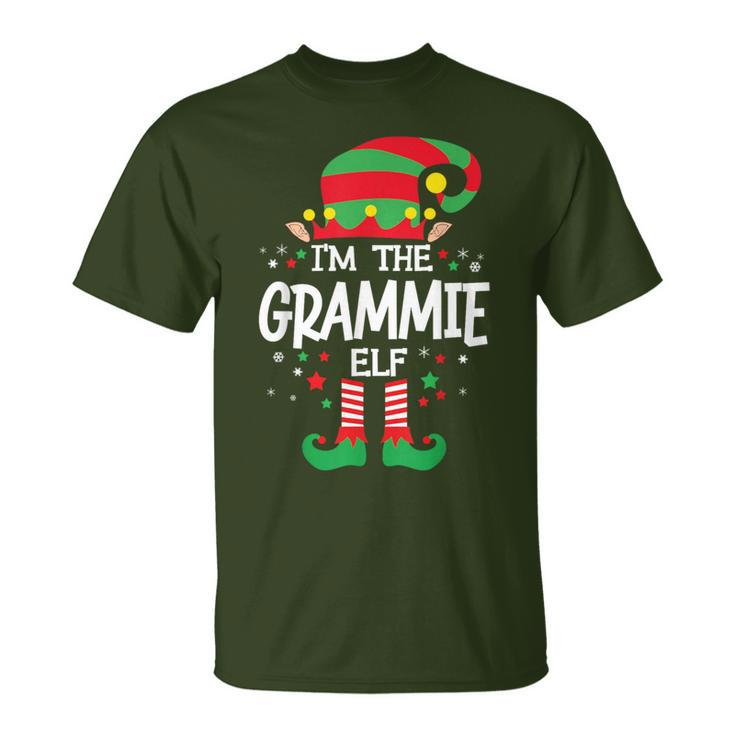 I'm The Grammie Elf Family Group Matching Christmas Pajama T-Shirt
