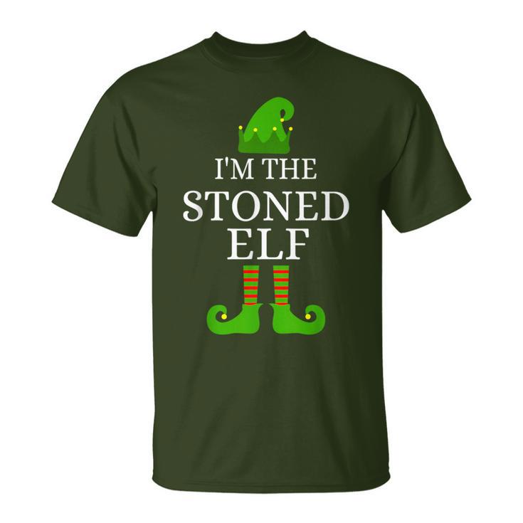 I'm The Stoned Elf Matching Family Group Xmas T-Shirt