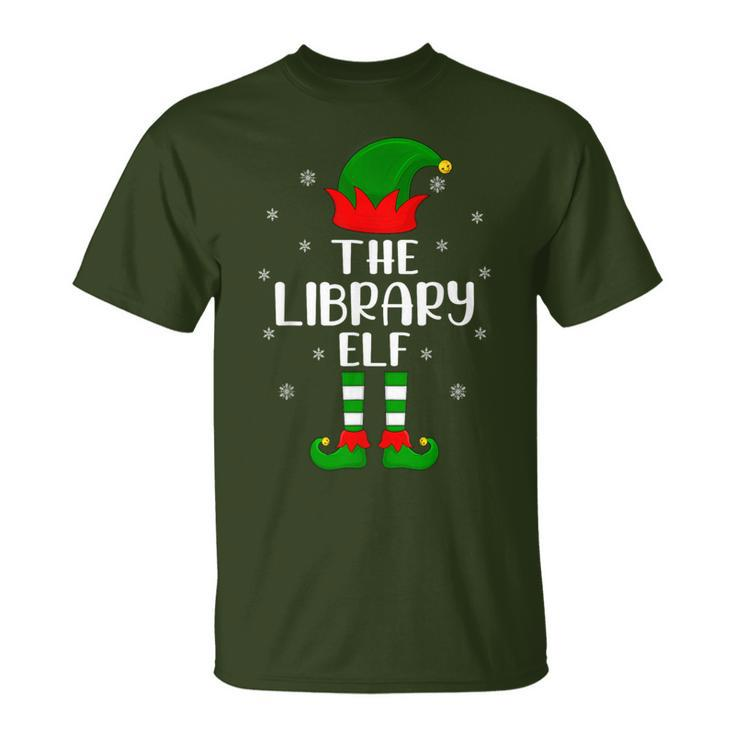 The Library Elf Christmas Party Matching Family Xmas T-Shirt