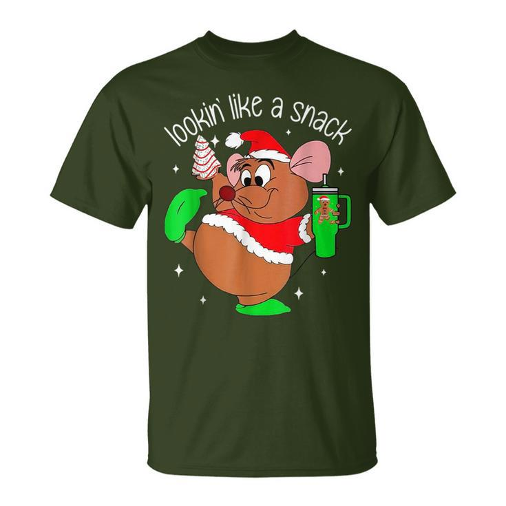 Out Here Looking Like A Snack Mouse Christmas T-Shirt