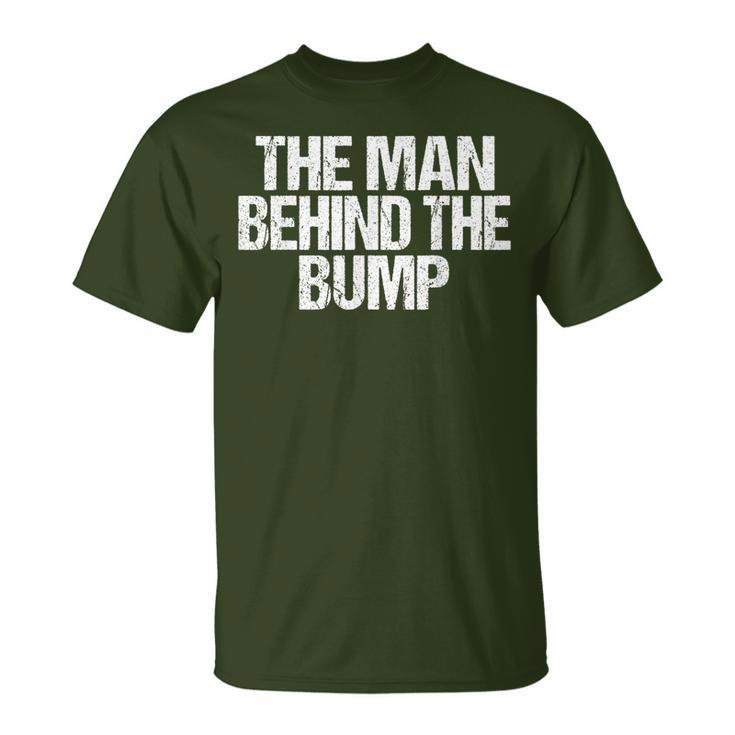 Man Behind The Bump Pregnancy Announcement Christmas T-Shirt
