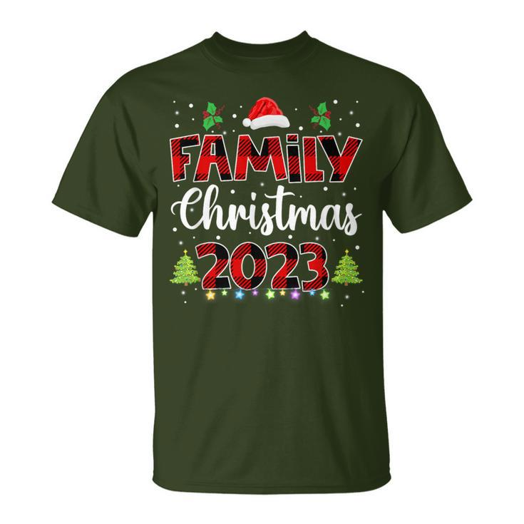 Matching Family Christmas 2023 Team Santa Elf Squad Pajamas T-Shirt