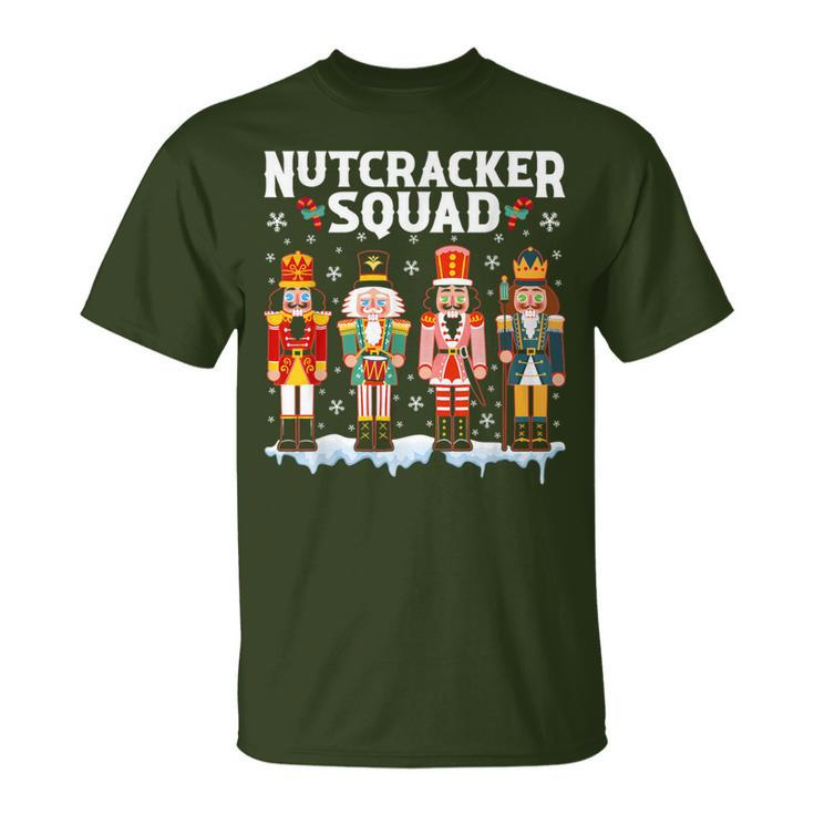 Nutcracker Squad Holiday Christmas Xmas Pajama T-Shirt