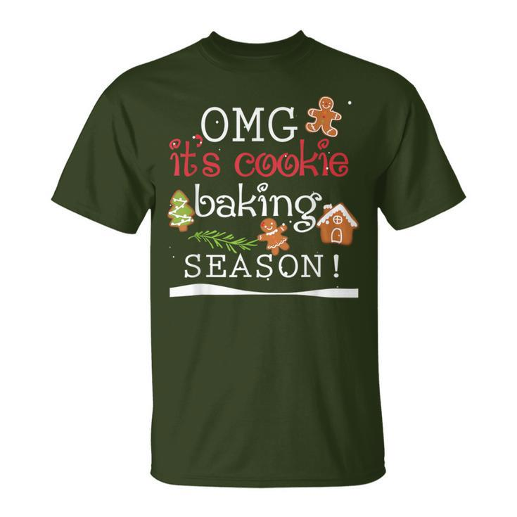 Omg It's Cookie Baking Season Christmas Party T-Shirt