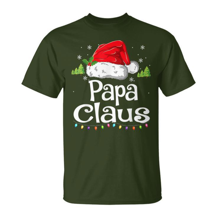 Papa Claus Christmas Pajama Family Matching Xmas T-Shirt