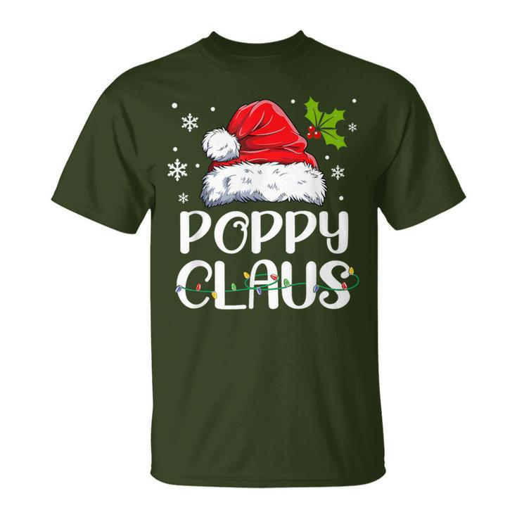Poppy Claus Santa Christmas Pajama Matching Family T-Shirt