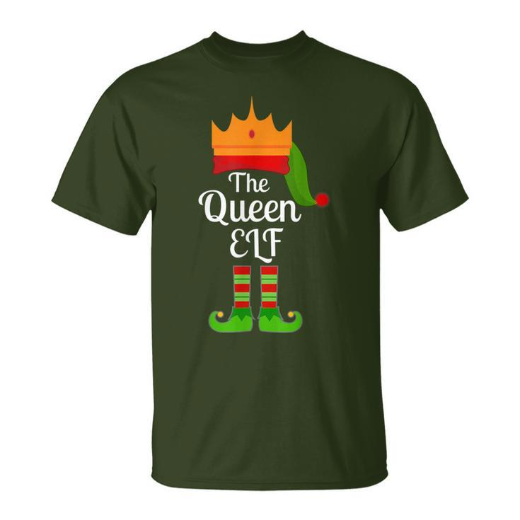 The Queen Elf Matching Family Christmas Pajama Party T-Shirt