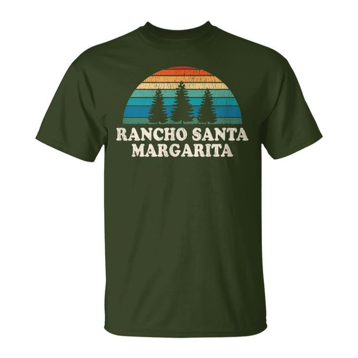 Rancho Santa Margarita Ca 70S Retro Throwback T-Shirt