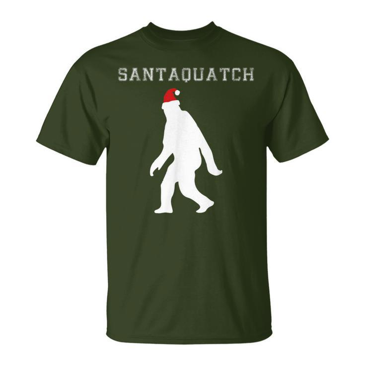 Santaquatch Santa Apparel Christmas And Costume T-Shirt