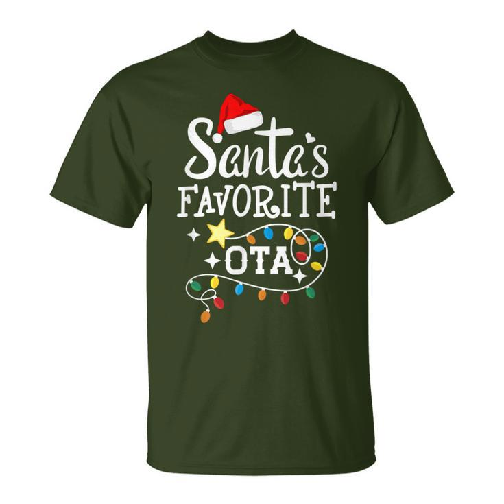 Santas Favorite Ota Christmas Occupational Therapy Assistant T-Shirt