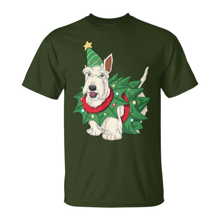 Scottish Terrier Christmas Dog Santa Xmas T-Shirt
