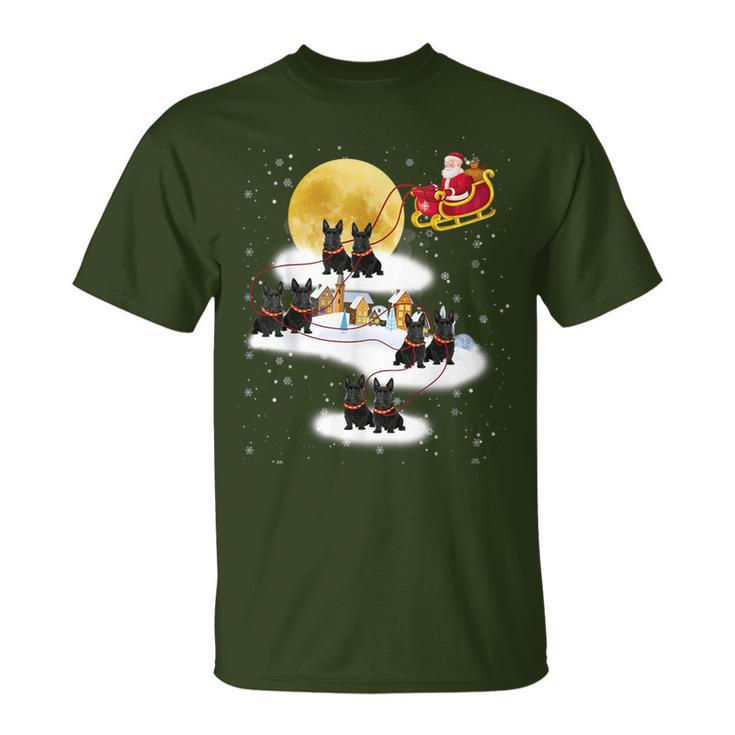 Scottish Terrier Reindeer Christmas 2019 Dog T-Shirt