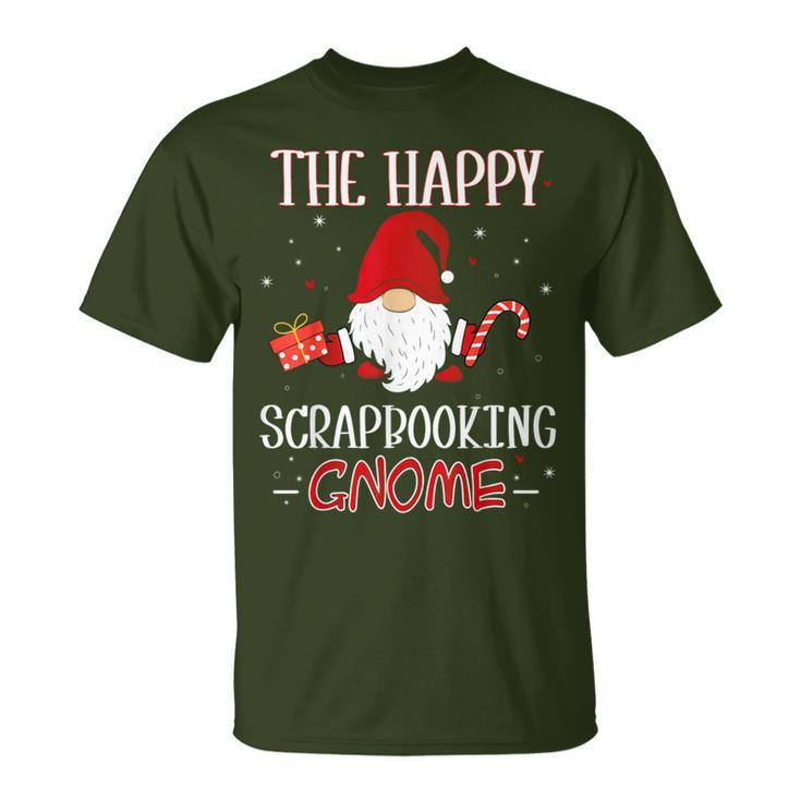 Scrapbooking Christmas Gnome Costume Matching Family T-Shirt