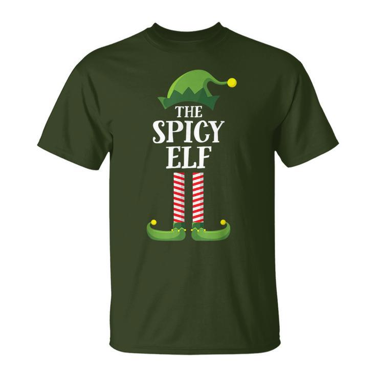 Spicy Elf Matching Family Group Christmas Party Elf T Shirt Thegiftio UK