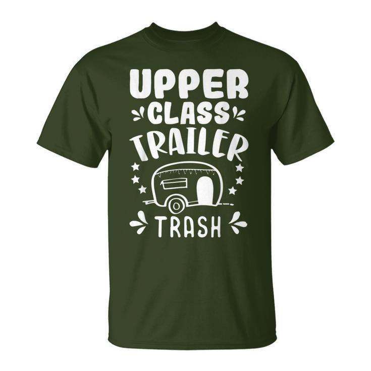 Trailer Trash Camping Camper Trashy Christmas Party T-Shirt