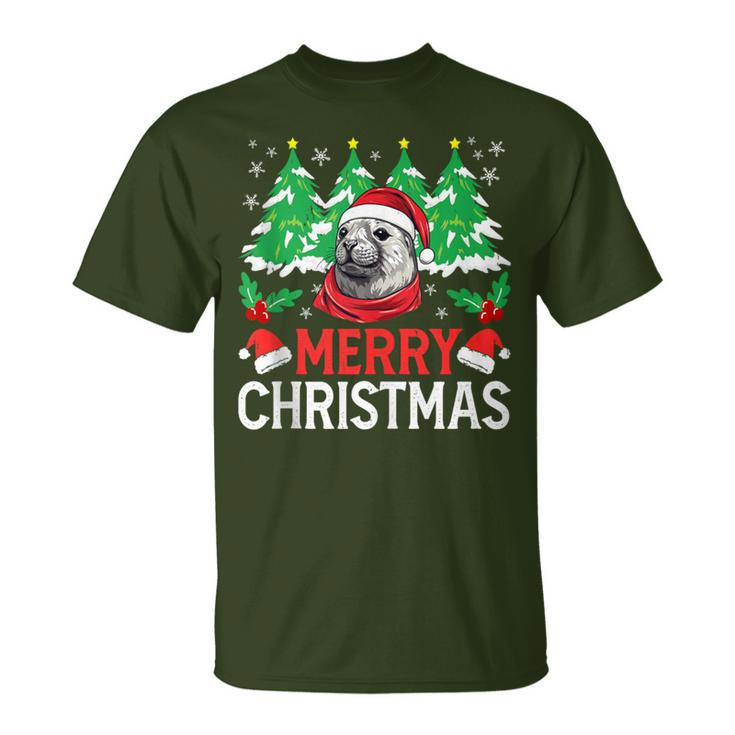 Weddell Seal Christmas Pajama Costume For Xmas Holiday T-Shirt