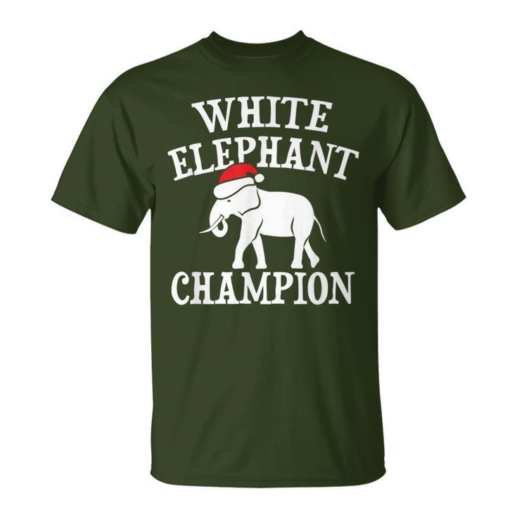 White Elephant Champion Party Christmas T-Shirt