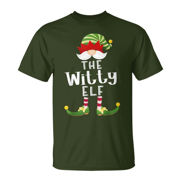 Witty Elf Group Christmas Pajama Party T-Shirt