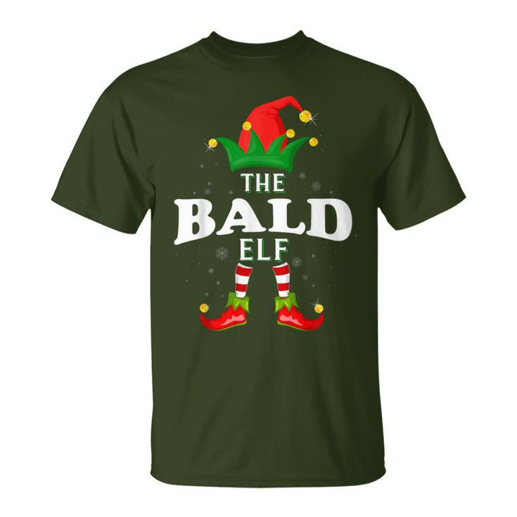 Xmas Bald Elf Family Matching Christmas Pajama T-Shirt