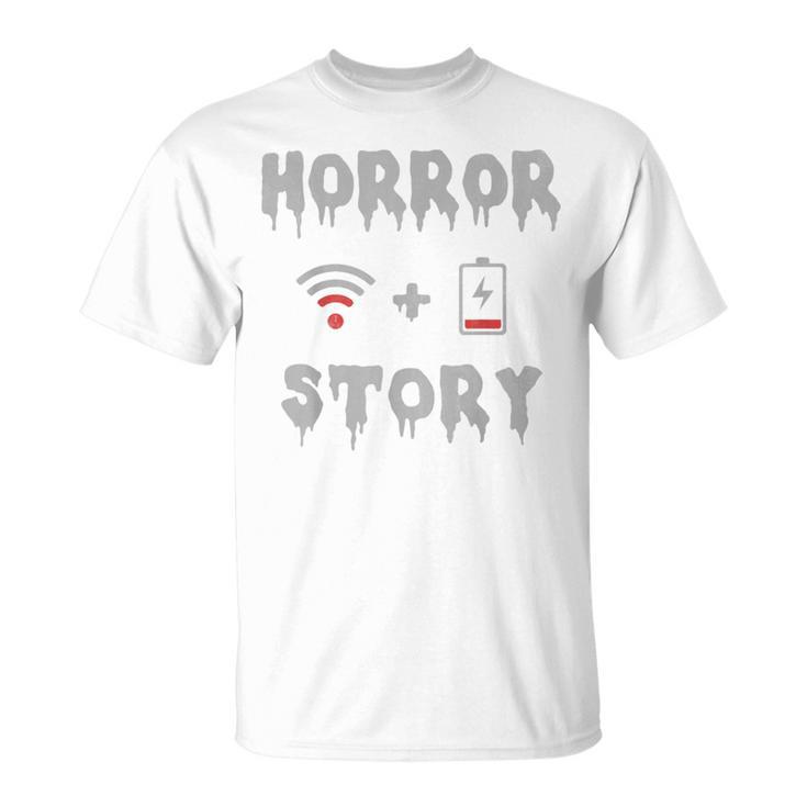 Halloween Horror Story Low Battery No Wifi Graphic Halloween Coffee Mug