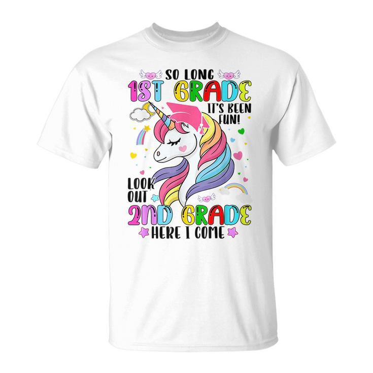 1St Grade Graduation Magical Unicorn 2Nd Grade Here I Come T-shirt