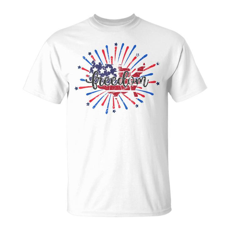 4Th Of July 2023 Patriotic American Freedom Independence-Day  Unisex T-Shirt