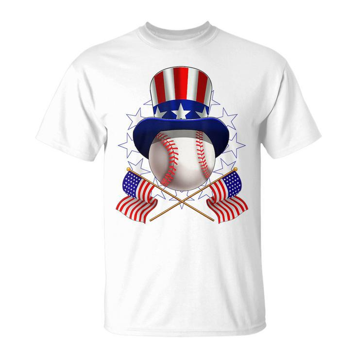 4Th Of July American Baseball Uncle Sam Hat Funny  Unisex T-Shirt
