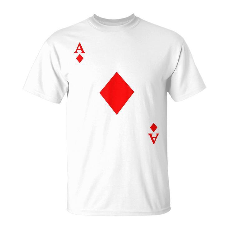Ace Of Diamond Deck Of Cards Halloween Costume  Unisex T-Shirt
