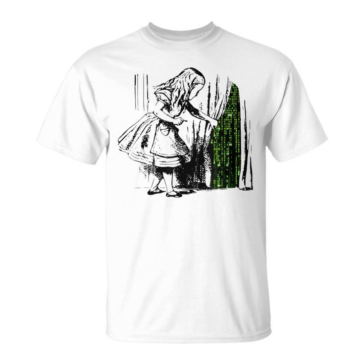 Alice In Matrix Land Programmer T-Shirt