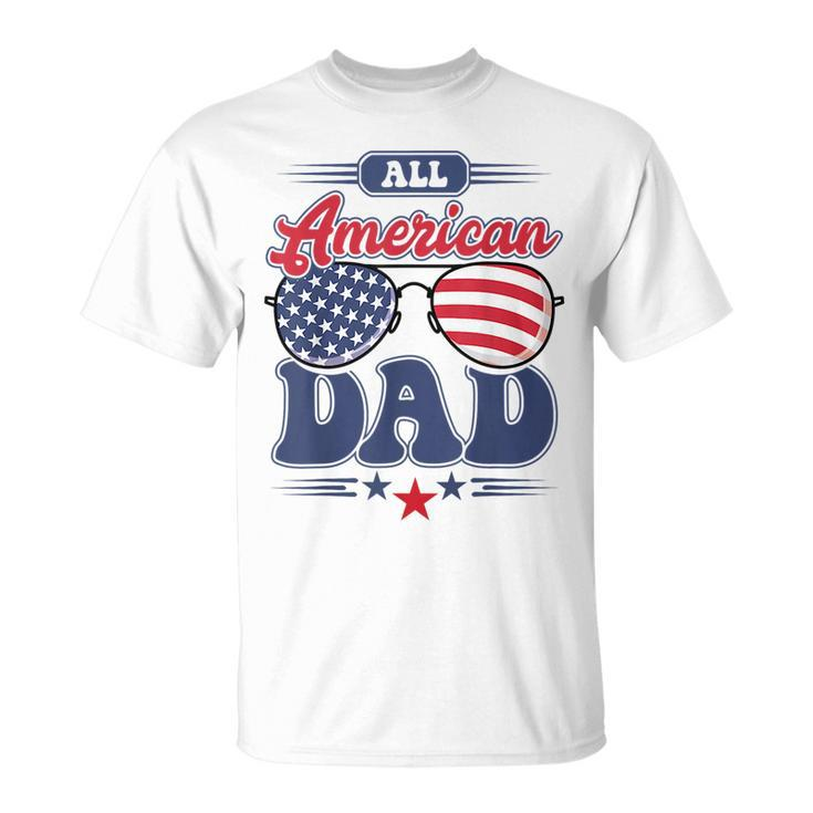 All American Dad 4Th Of July Family Matching Unisex T-Shirt