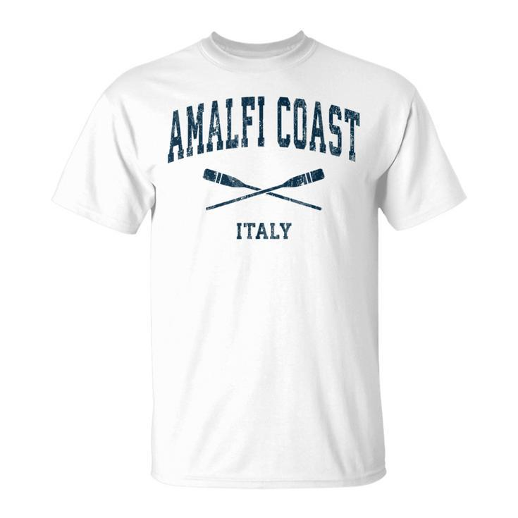 Amalfi Coast Italy Vintage Nautical Paddles Sports Oars T-Shirt