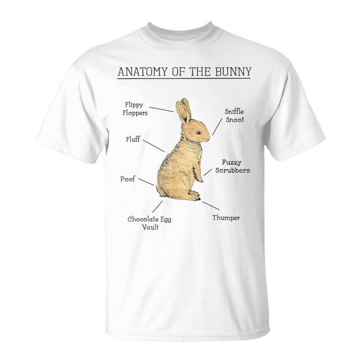 Anatomy Of The Bunny Cute Animal Love Rabbit Easter T-Shirt