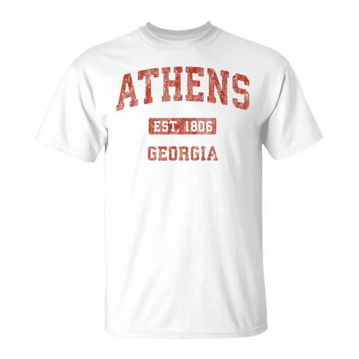 Athens Georgia Vintage Athletic Sports T-Shirt