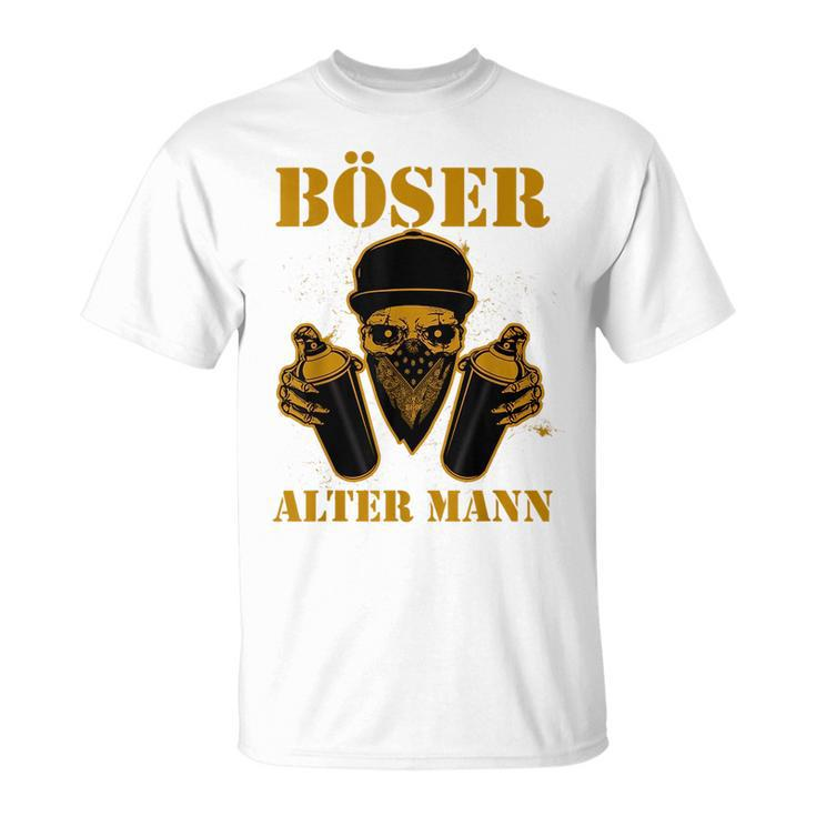 Bad Old Man Gangster Spray Cans  Unisex T-Shirt