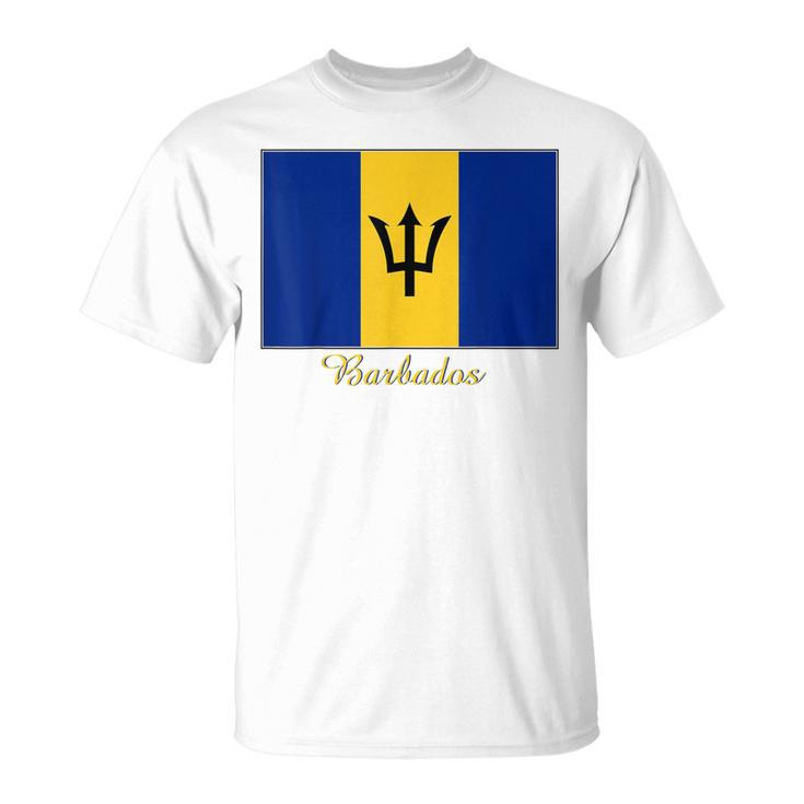Barbados Flag Souvenir T-Shirt