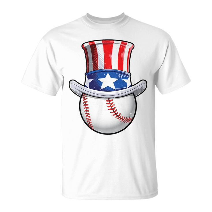 Baseball Uncle Sam T  4Th Of July Boys American Flag Unisex T-Shirt