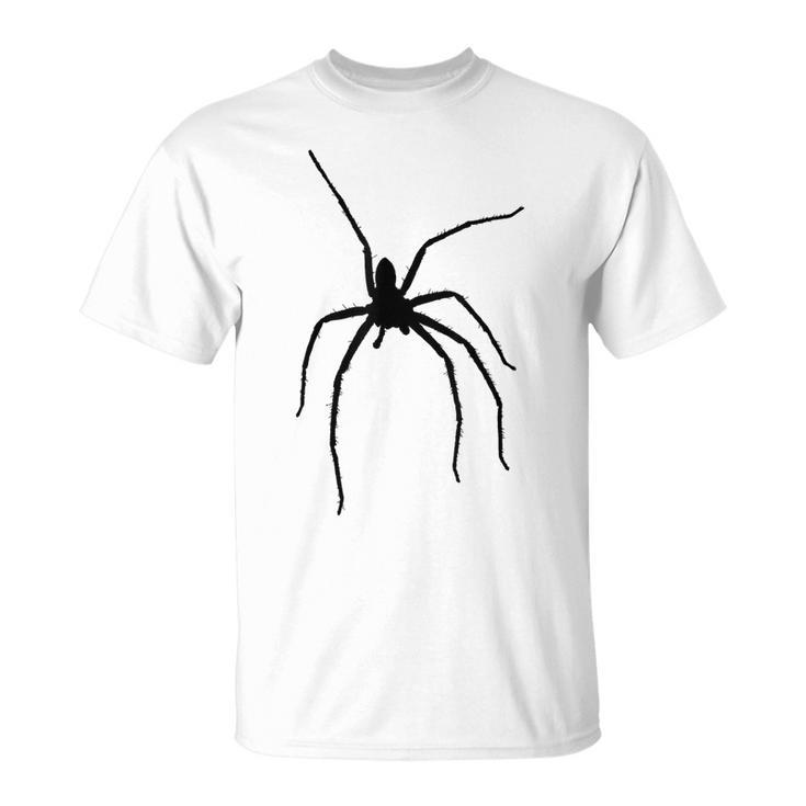 Big Creepy Scary Silhouette Spider Image  Unisex T-Shirt