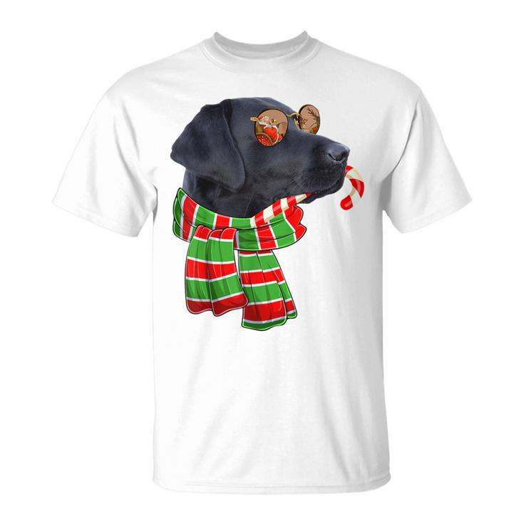 Black Lab Labrador Dog Owners Christmas Xmas Holiday Party T-Shirt