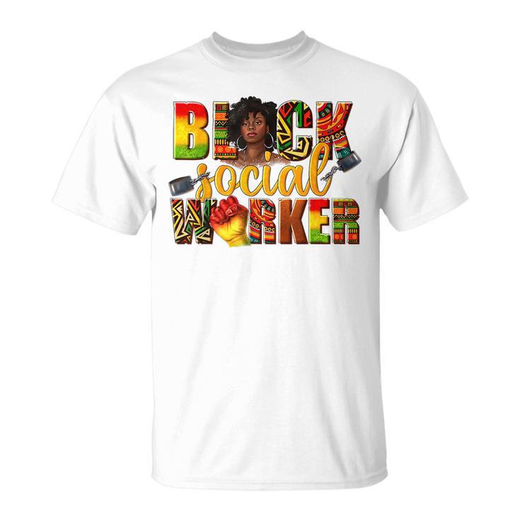 Black Social Worker Junenth Freedom Day Black Woman  Unisex T-Shirt