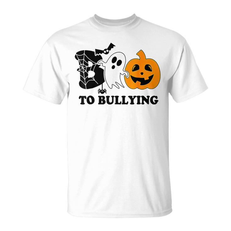 Boo To Bullying Orange Anti Bullying Unity Day Halloween Kid T-Shirt