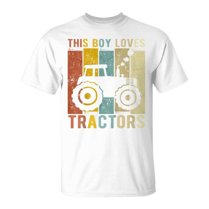 This Boy Loves Tractors Boys Tractor T-shirt