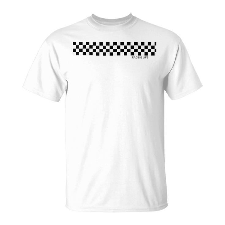 Car Racing Dirt Track Racing Checkered Race Flag Racing Funny Gifts Unisex T-Shirt